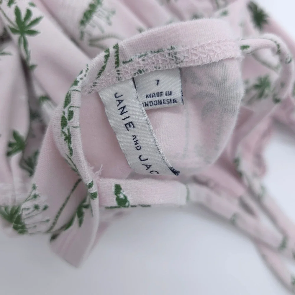 Janie and Jack Imagine Paradise Palm Tree Dress Size 7